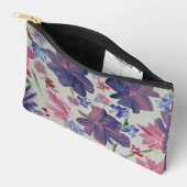 Blauwe Maan Bloemen Accessoire Pouch Etui (Open)
