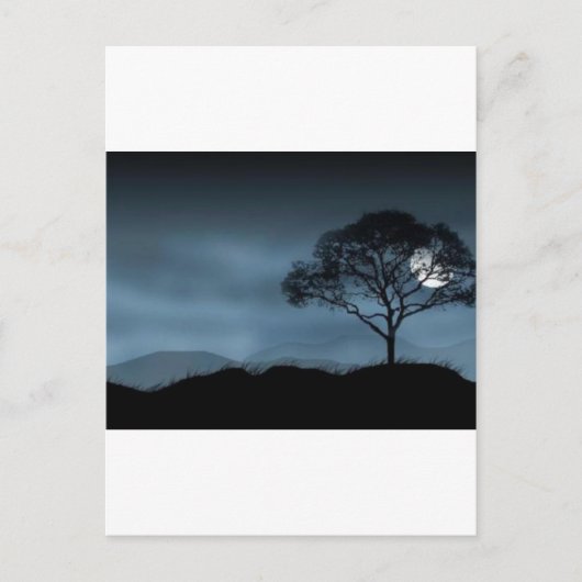 BLAUWE MAAN BRIEFKAART (Voorkant)