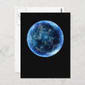 blauwe maan briefkaart (Voorkant / Achterkant)