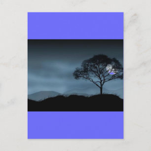 BLAUWE MAAN BRIEFKAART