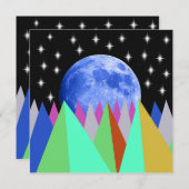 Blauwe Maan Flat Card (Voorkant / Achterkant)