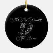 Blauwe maan keramisch ornament (Achterkant)