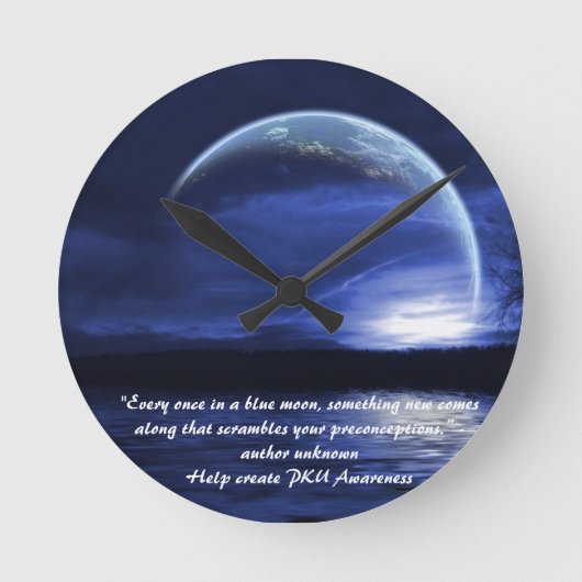 blauwe maan klok (Voorkant)