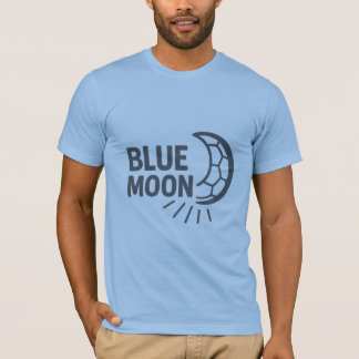 Blauwe Maan Rising Bella+Canvas Jersey Korte Mouw T-shirt