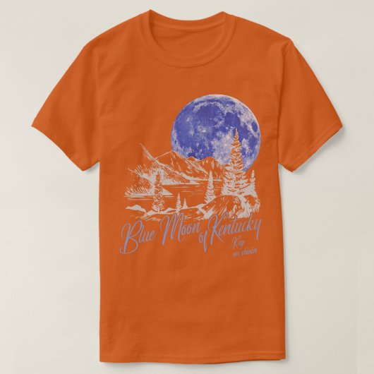 Blauwe Maan van Kentucky T-shirt (Design voorkant)