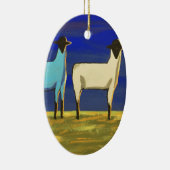 Blauwe maandag keramisch ornament (Rechts)