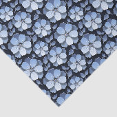 Blauwe Madelief Tissuepapier (Detail)