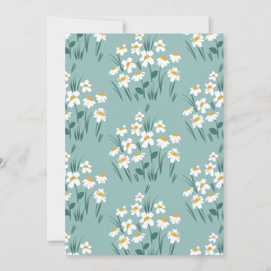 Blauwe maffia, elegant mooi baby shower kaart (Achterkant)