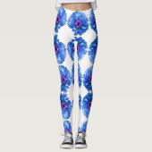 Blauwe maffia leggings (Voorkant)