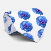 Blauwe maffia stropdas (Opgerold)