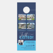 Blauwe makelaar in onroerend goed eigenschappen Ve (Achterkant)