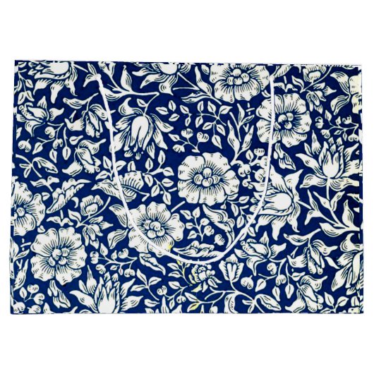 Blauwe Mallow, beroemd Wiliam Morris patroon, Groot Cadeauzakje (Achterkant)