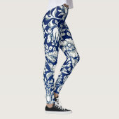 Blauwe Mallow,  Leggings met florale bloeding (Rechts)