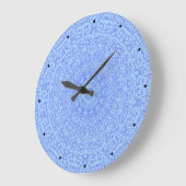 Blauwe mandala grote klok (Hoek)