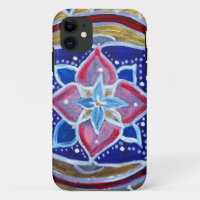 Blauwe Mandala iPhone SE + iPhone 5/5S, nauwelijks