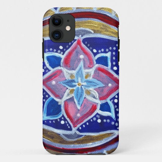 Blauwe Mandala iPhone SE + iPhone 5/5S, nauwelijks Case-Mate iPhone Case (Achterkant)