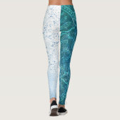 Blauwe mandala leggings (Achterkant)