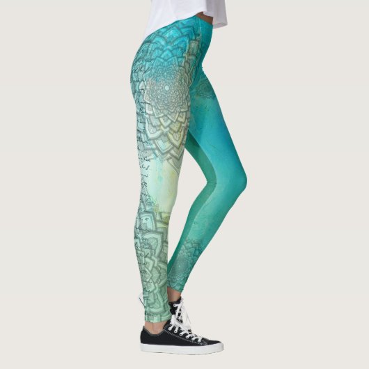 Blauwe mandala leggings (Rechts)