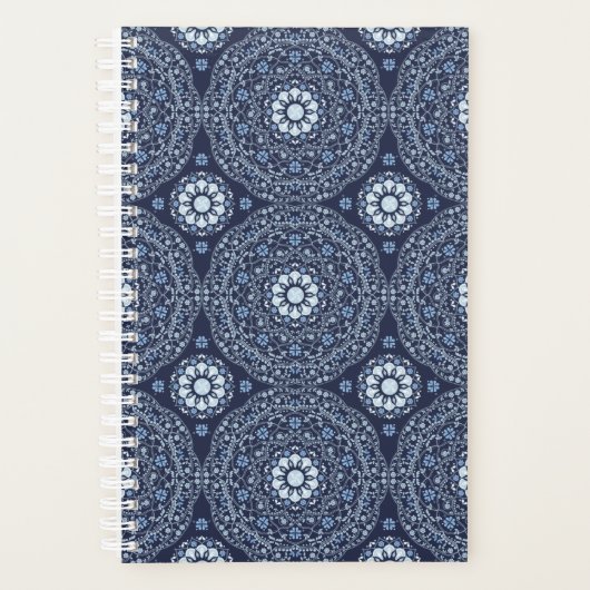 Blauwe Mandala Planner (Voorkant)