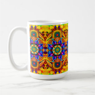 Blauwe Mandala-waterfles Koffiemok