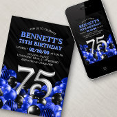 Blauwe Mannen 75ste verjaardag Kaart