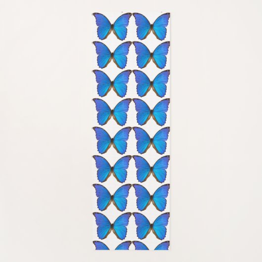 Blauwe marathyoga yogamat (Voorkant)