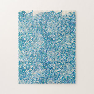 Blauwe Marigold Ornament Illustratie Legpuzzel