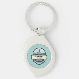 Blauwe Marine Nautisch Anker jachtclub boot jachth Sleutelhanger
