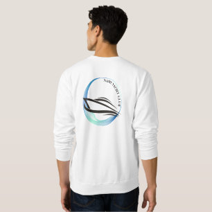 Blauwe Marine Nautische Anker jacht club boot jach Trui