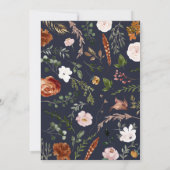 Blauwe marinier, elegant modern kaart (Achterkant)