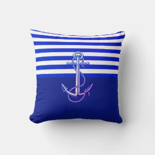 Blauwe marinier kussen