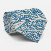 Blauwe mariniers (door William Morris) Stropdas (Opgerold)