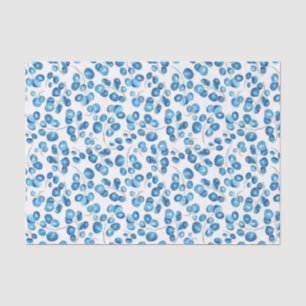 Blauwe mariniers op wit tissuepapier