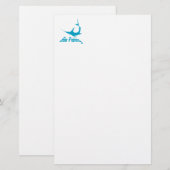 Blauwe marlijn briefpapier (Voorkant / Achterkant)