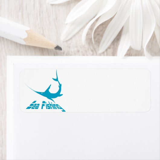 Blauwe marlijn etiket (Insitu)