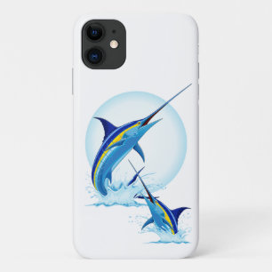Blauwe Marlijn Springt uit Oceaan iPhone 11 Hoesje