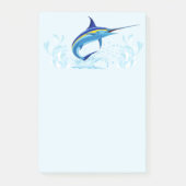 Blauwe Marlijn Springt uit Oceaan Post-it® Notes (Voorkant)