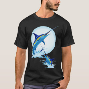 Blauwe Marlijn Springt uit Oceaan T-shirt
