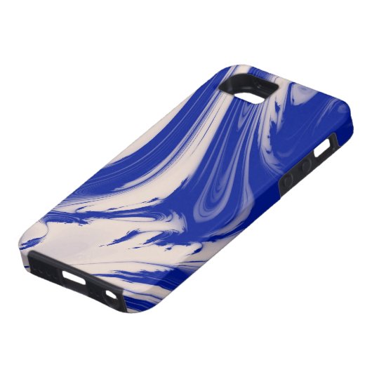 Blauwe marmer 2 Case-Mate iPhone case (Onderkant)