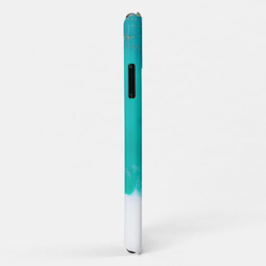 Blauwe marmer Case-Mate iPhone case (Achterkant/rechts)