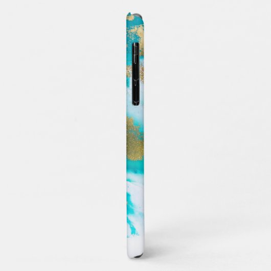 Blauwe marmer Case-Mate iPhone case (Achterkant/links)