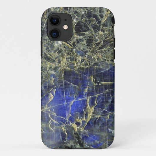 Blauwe marmer Case-Mate iPhone case (Achterkant)