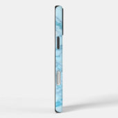 Blauwe marmer Case-Mate iPhone case (Achterkant / Rechts)