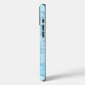 Blauwe marmer Case-Mate iPhone case (Achterkant / Links)