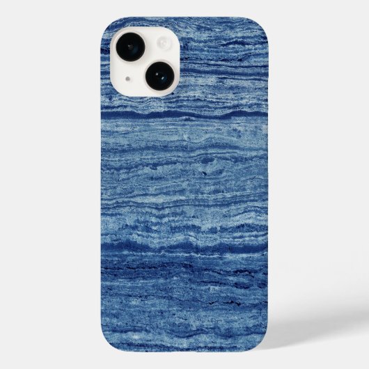 Blauwe marmer Case-Mate iPhone case (Achterkant)