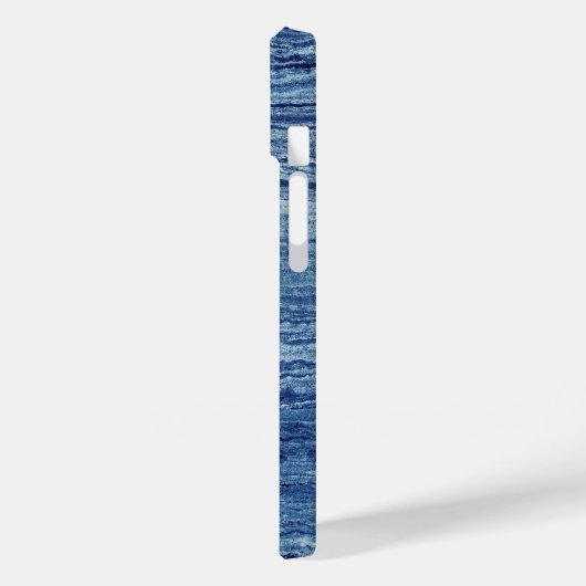 Blauwe marmer Case-Mate iPhone case (Achterkant / Links)