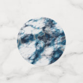 Blauwe marmer confetti (Kleine voorkant)