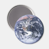  blauwe marmer Earth Foto Magneet (Voorkant / Achterkant)