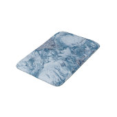 Blauwe marmer en glitter badmat (Gekanteld)