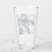 Blauwe marmer glas (Achterkant)